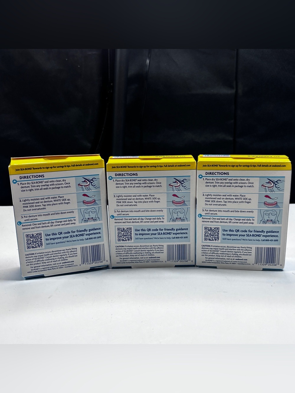 Sea-Bond Lower Adhesive Denture Seals Lot Of 3 Original 30 Ct per Box New - Picture 2 of 2